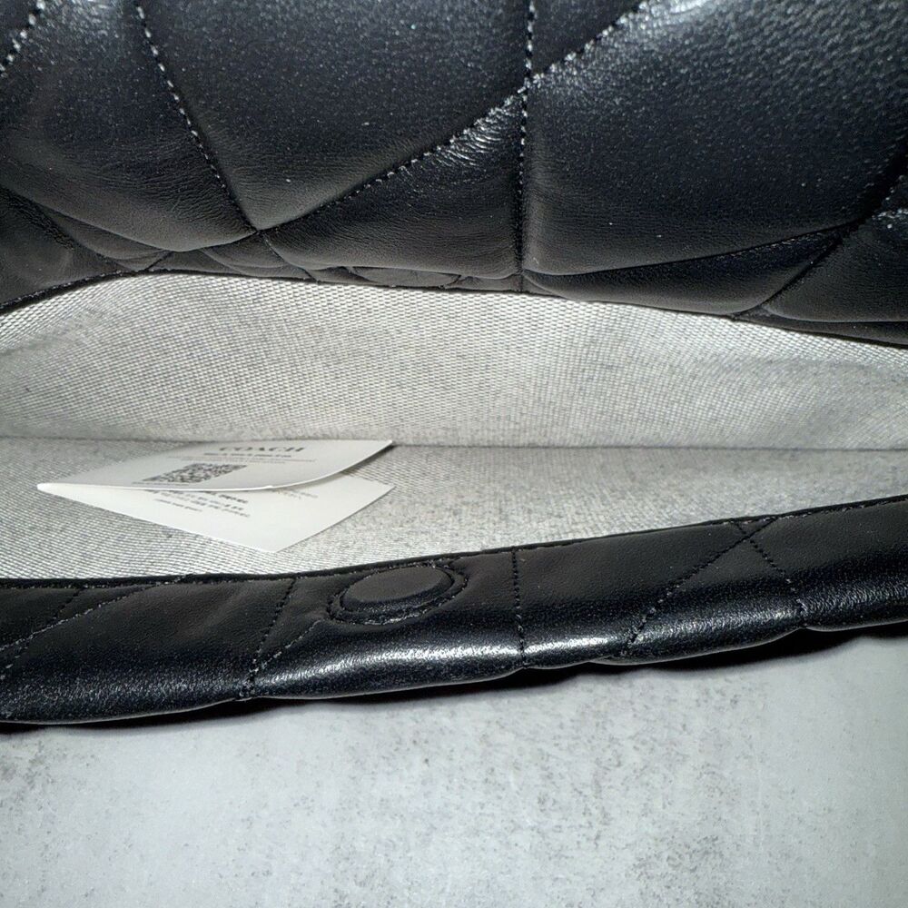 Coach Black Tabby 33 Quilted Nappa Leather Shoulder Bag CP151 $790 Retail - Picture 4 of 16